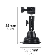 For DJI OSMO Pocket 3 STARTRC Suction Cup Holder Expansion Adapter Bracket (Black)