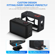 For DJI Osmo Action 5 Pro STARTRC Silicone Protective Case with Lens Cover (Black)