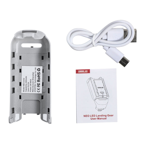 For DJI Neo STARTRC LED Light Heightened Landing Gear Training Rack (Grey)