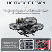For DJI AVATA 2 STARTRC Folding Heightened Landing Gear Training Rack (Black)