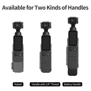 For DJI OSMO Pocket 3 Sunnylife Hand Band Protective Frame Cold Shoe Extension Handle Cover (Black)