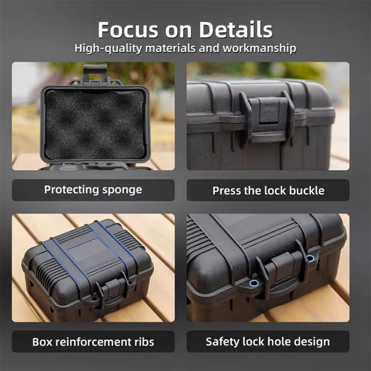For DJI OSMO Action 5 Pro / 4 / 3 Camera Hard Storage Box Bag Protective Case (Black)