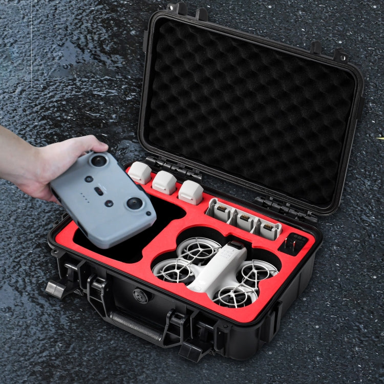 For DJI Neo STARTRC Water-resistant PP Suitcase Shoulder Storage Box (Black)