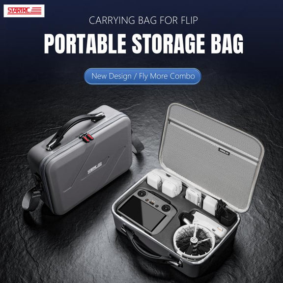 For DJI Flip STARTRC Shoulder Storage Bag Handbag (Grey)