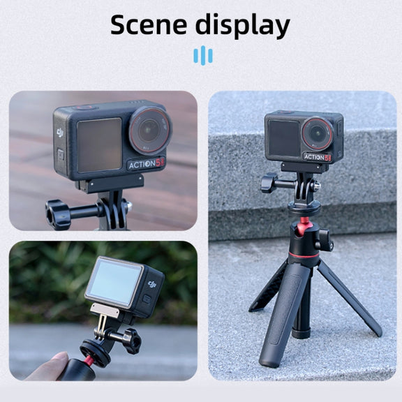 For DJI Osmo Action 5 Pro / 4  / 3 Magnetic Quick Release Base Mount Adapter (Black)