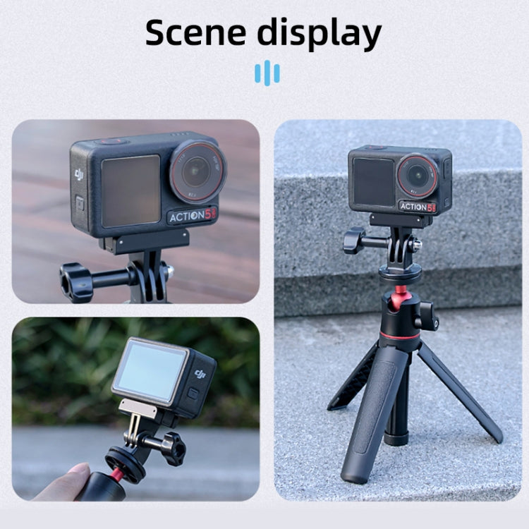 For DJI Osmo Action 5 Pro / 4  / 3 Magnetic Quick Release Base Mount Adapter (Black)