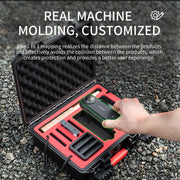 For Insta360 X4 STARTRC Water-resistant EVA ABS Dual-layer Suitcase Storage Box (Black)