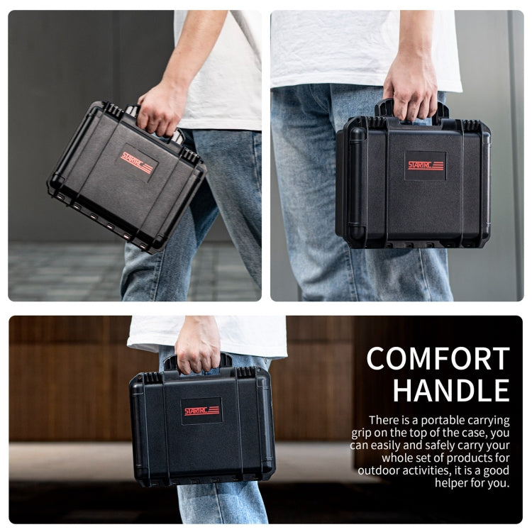 For Insta360 X4 STARTRC Water-resistant EVA ABS Dual-layer Suitcase Storage Box (Black)