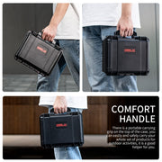 For Insta360 X4 STARTRC Water-resistant EVA ABS Dual-layer Suitcase Storage Box (Black)
