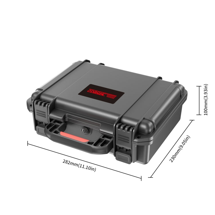 For Insta360 X4 STARTRC Water-resistant EVA ABS Dual-layer Suitcase Storage Box (Black)