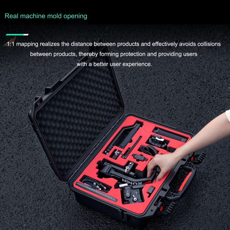 For DJI RS4/  RS4 Pro STARTRC ABS Water-resistant Shockproof Suitcase Portable Storage Box (Black)