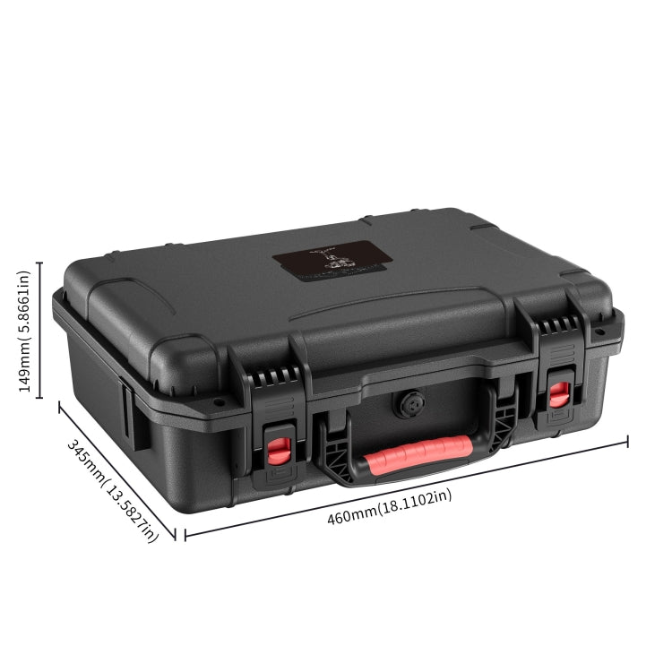 For DJI RS4/  RS4 Pro STARTRC ABS Water-resistant Shockproof Suitcase Portable Storage Box (Black)
