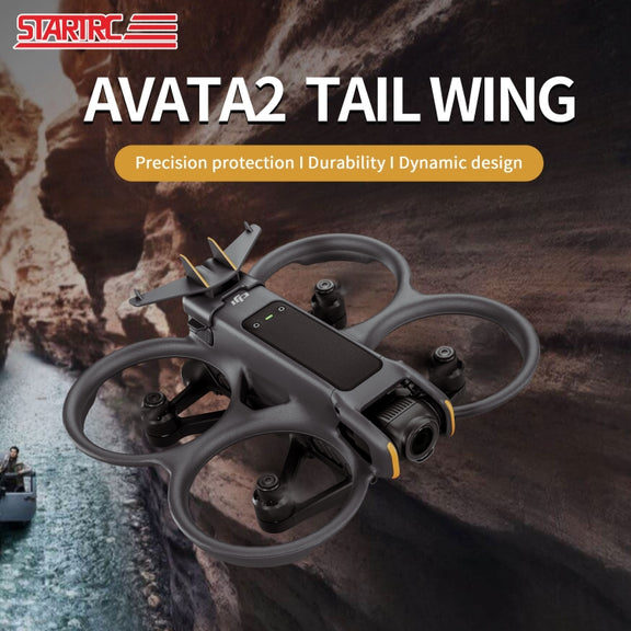 For DJI Avata 2 STARTRC Battery Quick-release Flying Tail Cover (Black)