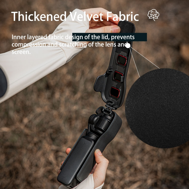 For DJI Osmo Pocket 3 STARTRC Storage Box Protective Case with Lanyard (Black)