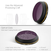 PGYTECH X4S-HD ND64 Gold-edge Lens Filter for DJI Inspire 2 / X4S Gimbal Camera Drone Accessories