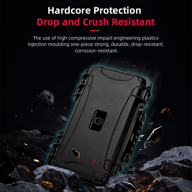 For DJI Osmo 360 STARTRC Water-resistant EVA ABS Dual-layer Suitcase Storage Box (Black)