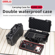 For DJI Osmo 360 STARTRC Water-resistant EVA ABS Dual-layer Suitcase Storage Box (Black)