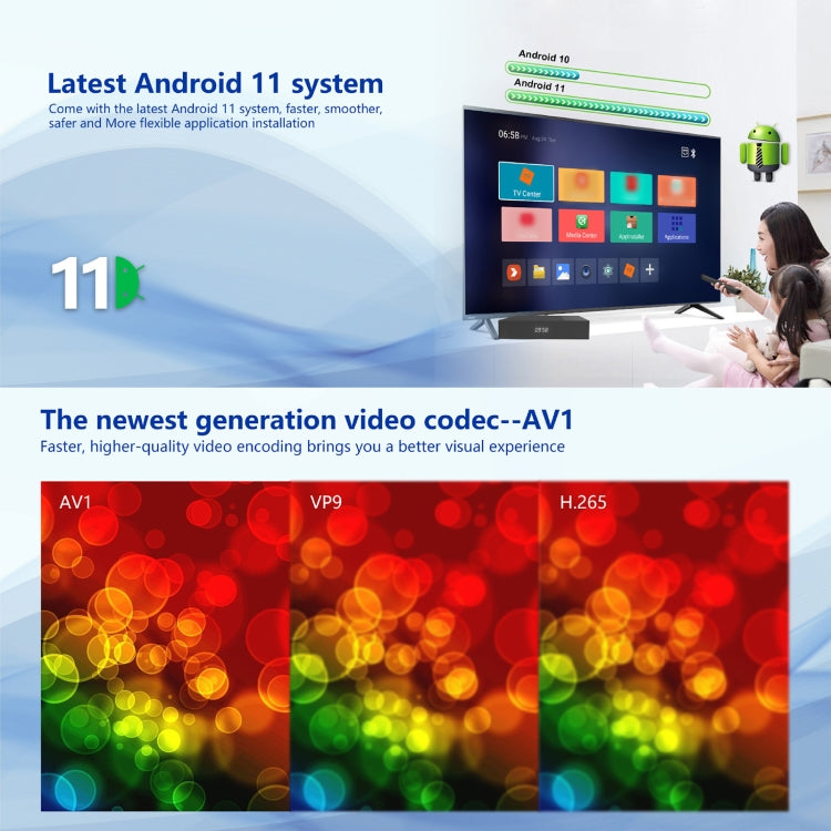 Tanix X4 Android 11 Smart TV Box, Amlogic S905X4 Quad Core, 4GB+64GB, Dual Wifi, BT(EU Plug)