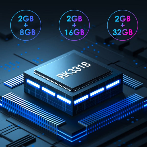 H50 Mini 4K Smart Network TV Box, Android 10.0, RK3318 Quad Core, 2GB+32GB, US Plug