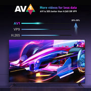 H96 Max W2 4K Ultra HD Android 11.0 Smart TV Box with Remote Control, Amlogic S905W2 Quad-Core, 4GB+64GB(UK Plug)