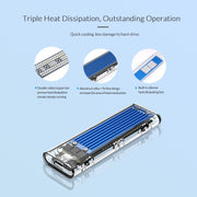 ORICO TCM2-C3 NVMe M.2 SSD Enclosure (10Gbps)