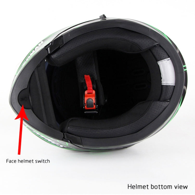 Soman 955 Skyeye Motorcycle Full / Open Face Bluetooth Helmet Headset Full Face, Supports Answer / Hang Up Calls(Black Blue)