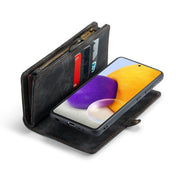 CaseMe-008 For Samaung Galaxy A30S／A50S／A50 Detachable Multifunctional Flip Leather Case (Black)