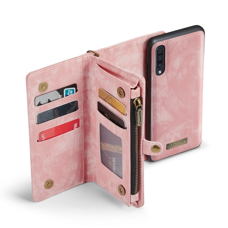For Samsung Galaxy A70 CaseMe-008 Detachable Multifunctional Flip Leather Phone Case(Pink)