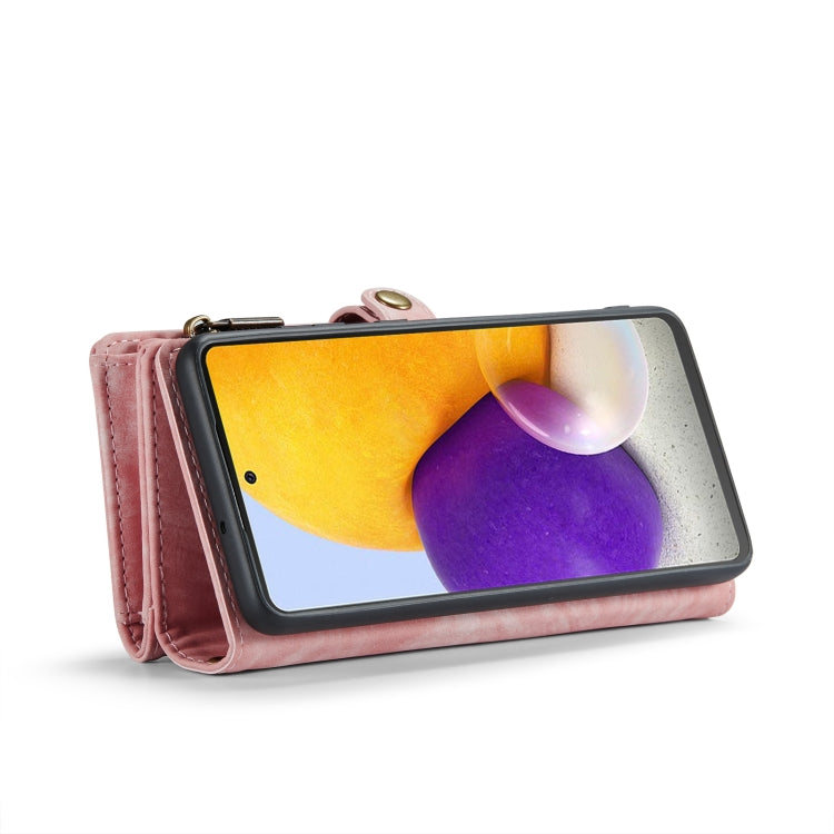 For Samsung Galaxy A70 CaseMe-008 Detachable Multifunctional Flip Leather Phone Case(Pink)