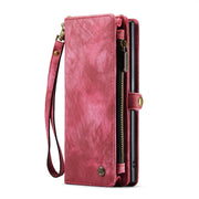 For Samsung Galaxy Note10 CaseMe-008 Detachable Multifunctional Flip Leather Phone Case(Red)