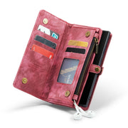 For Samsung Galaxy Note10 CaseMe-008 Detachable Multifunctional Flip Leather Phone Case(Red)