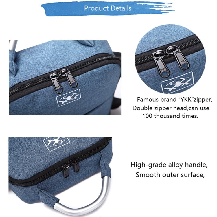 Portable Water-resistant Drone Shoulder Storage Bag for DJI Mavic Mini 2(Blue)