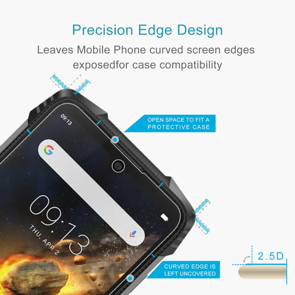 For Blackview BV6900 50 PCS 0.26mm 9H 2.5D Tempered Glass Film