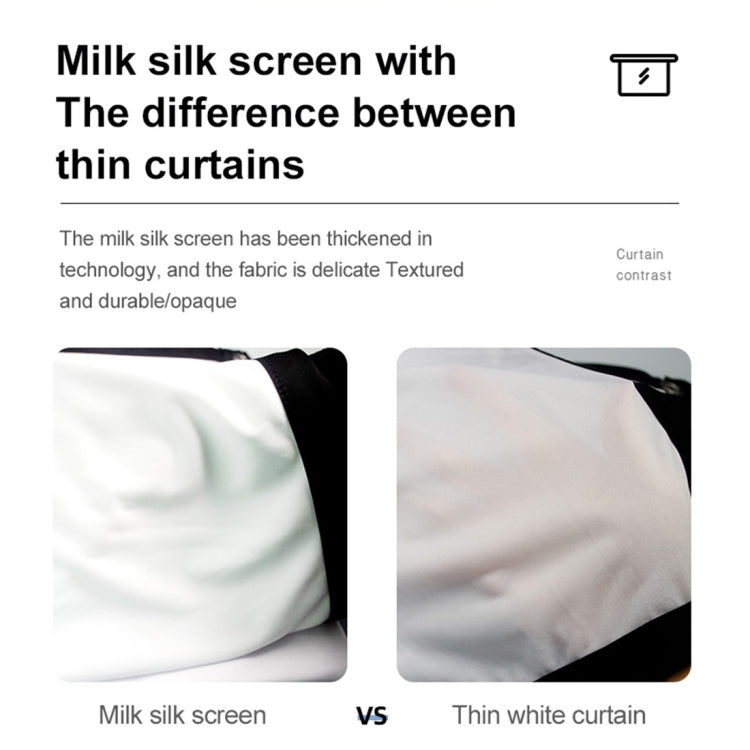 Folding Milk Silk Polyester Projector Film Curtain, Size:150 inch (16:9) Projection Area: 332 x 187cm