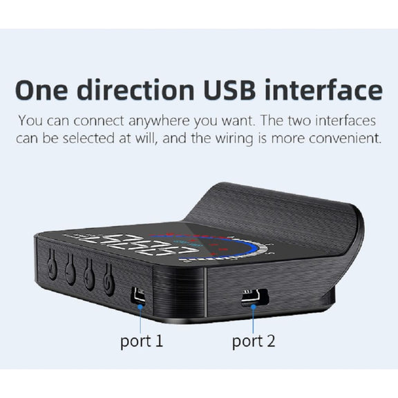 M13 Plus OBD2 + GPS Mode Car Head-up Display HUD Overspeed / Speed / Water Temperature Alarm / Eliminate Fault Codes
