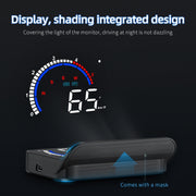 M13 Plus OBD2 + GPS Mode Car Head-up Display HUD Overspeed / Speed / Water Temperature Alarm / Eliminate Fault Codes