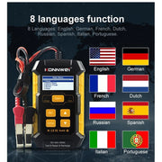 KONNWEI KW510 3 in 1 Car Battery Tester / Charger / Repairer, Support 8 Languages (EU Plug)