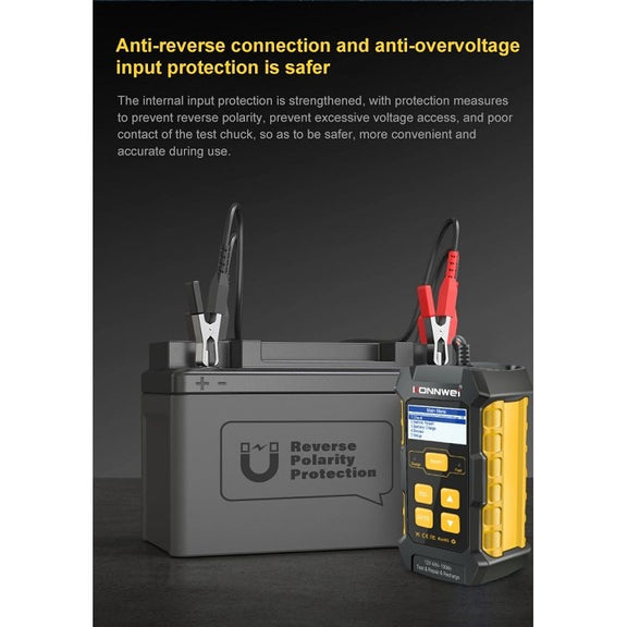 KONNWEI KW510 3 in 1 Car Battery Tester / Charger / Repairer, Support 8 Languages (EU Plug)