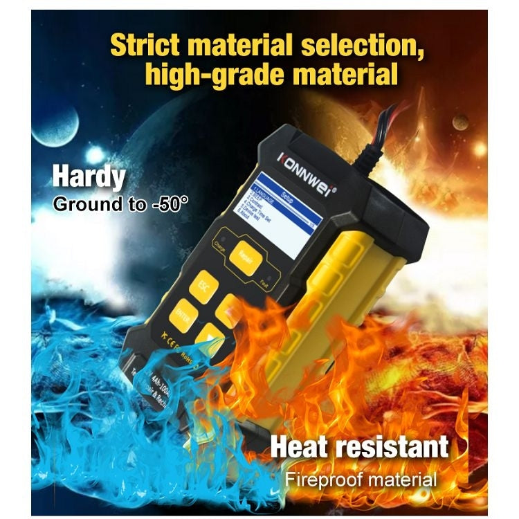 KONNWEI KW510 3 in 1 Car Battery Tester / Charger / Repairer, Support 8 Languages (EU Plug)