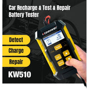 KONNWEI KW510 3 in 1 Car Battery Tester / Charger / Repairer, Support 8 Languages (EU Plug)