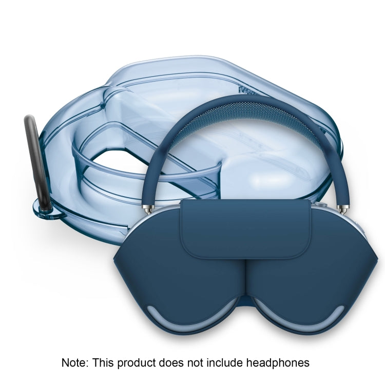 PP Jelly Color Headphone Protective Case for AirPods Max, with Hook(Black)