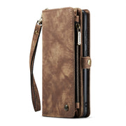 For Samsung Galaxy S21+ 5G CaseMe-008 Detachable Multifunctional Flip Leather Phone Case(Brown)