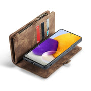 For Samsung Galaxy S21+ 5G CaseMe-008 Detachable Multifunctional Flip Leather Phone Case(Brown)