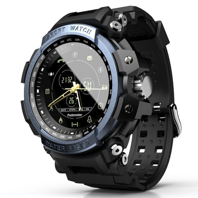 Lokmat MK28 1.4 inch FSTN Screen IP68 Water-resistant Smart Watch, Support Information Reminder / Remote Camera / Sport Record(Blue)