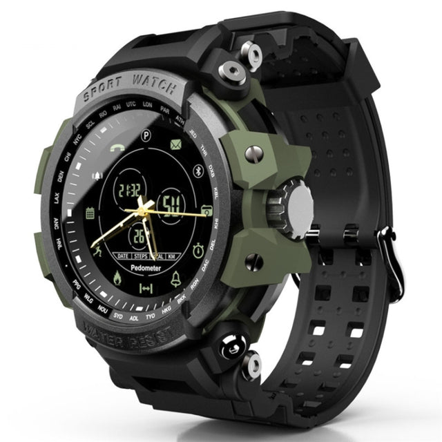 Lokmat MK28 1.4 inch FSTN Screen IP68 Water-resistant Smart Watch, Support Information Reminder / Remote Camera / Sport Record(Green)