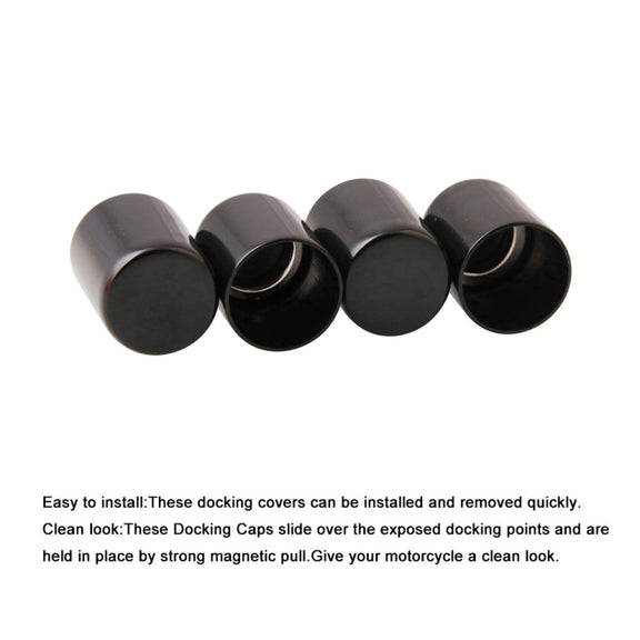 1 Pair Motorcycle Docking Hardware Point Cover Kit for Harley