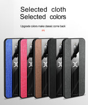 For Meizu Note 8 XINLI Stitching Cloth Texture Shockproof TPU Protective Case(Red)