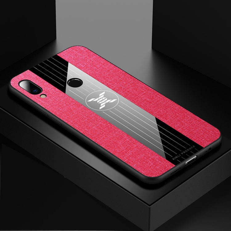 For Meizu Note 9 XINLI Stitching Cloth Texture Shockproof TPU Protective Case(Red)