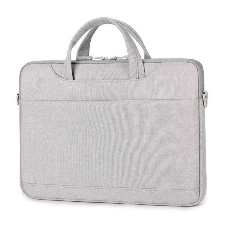 For 15-15.6 inch Laptop Multi-function Laptop Single Shoulder Bag Handbag(Grey)