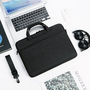 For 15-15.6 inch Laptop Multi-function Laptop Single Shoulder Bag Handbag(Black)